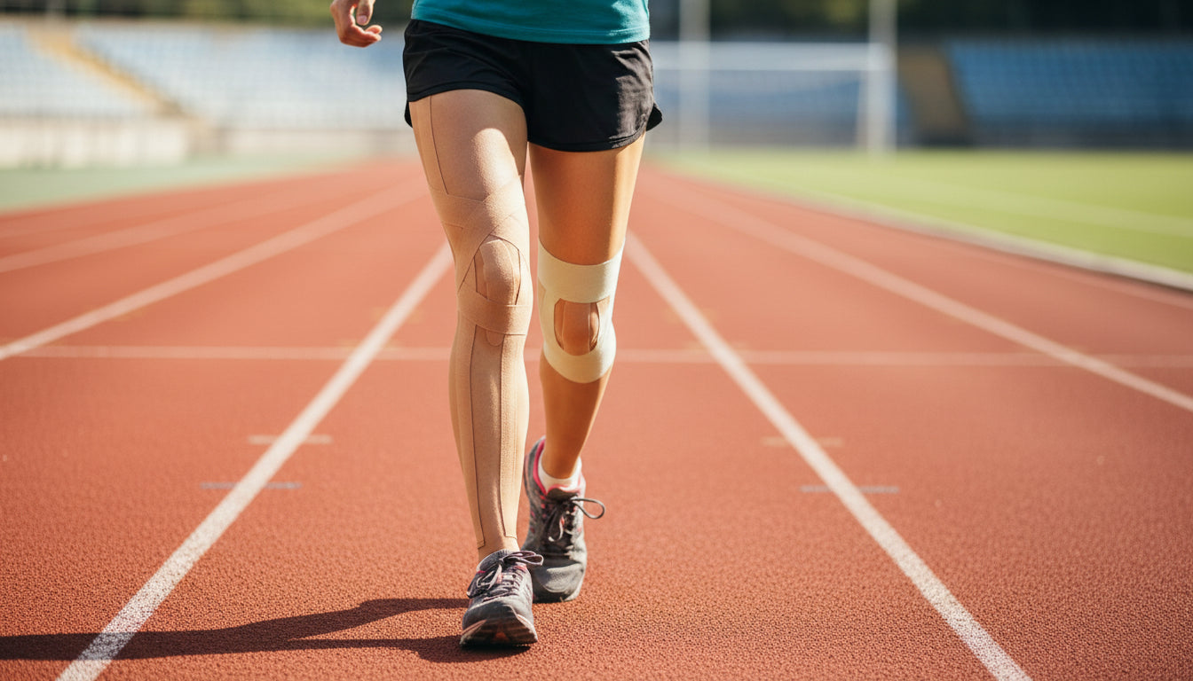 popbob Athletic Sports Tape 2 Pack Rigid Sports Tape for Blister Prevention Strapping Tape for Backpacking Hiking Climbing 1.5 Inch x 10 Yard